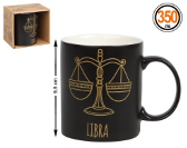 C/C TAZA HOROSCOPO NEGRO LIBRA 350ML