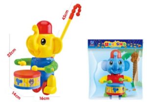 ARRASTRE POSTILLON ELEFANTE CON TAMBOR