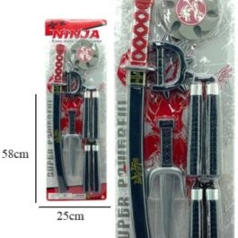SET NINJA NUNCHAKUS 58 X 25CM