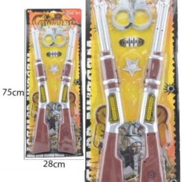 SET OESTE 2 RIFLES 75X28CM